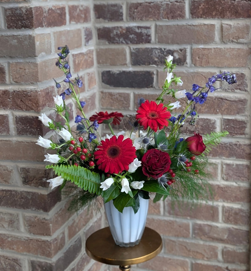 Red, White & Blue Floral Arrangement Class (July 2)