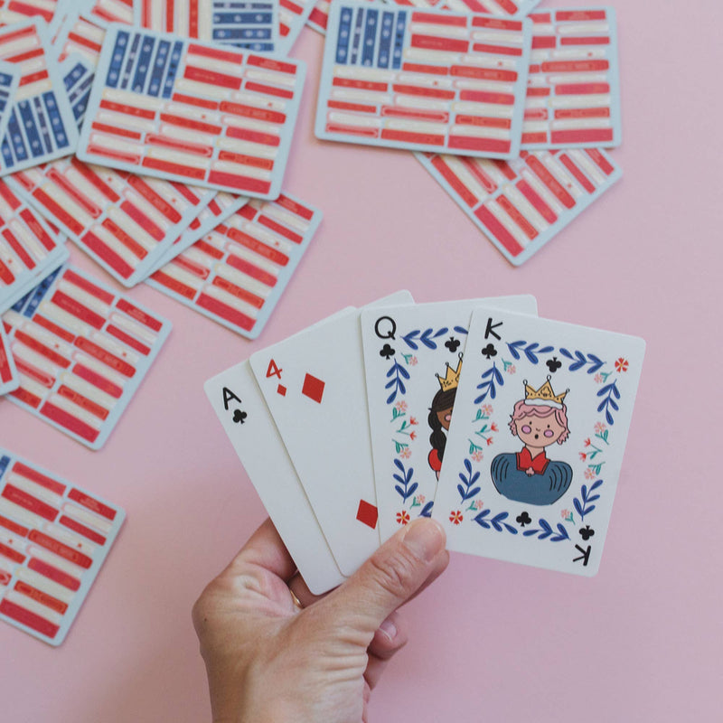 American Flag Books Playing Cards