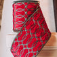 Red Velvet Embroidery Ribbon - 4"