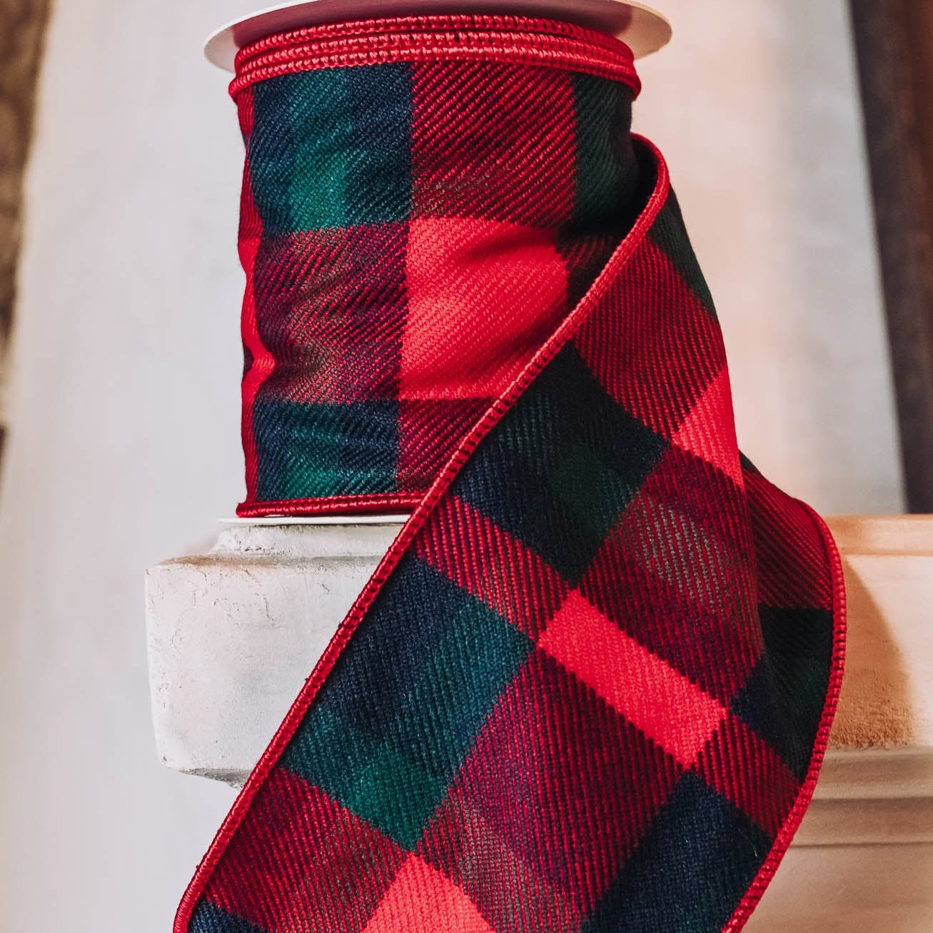 Highland's Flannel Plaid Ribbon - 4"