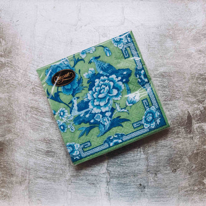 Indulge in luxury with our Caspari triple-ply Cocktail Napkins. Made in Germany, these napkins feature exquisite artwork and designs from around the world, printed with nontoxic, water-soluble dyes and food-safe ink. Elevate your entertaining with sophistication and taste. Comes in sets of 20 napkins in 17 different designs.