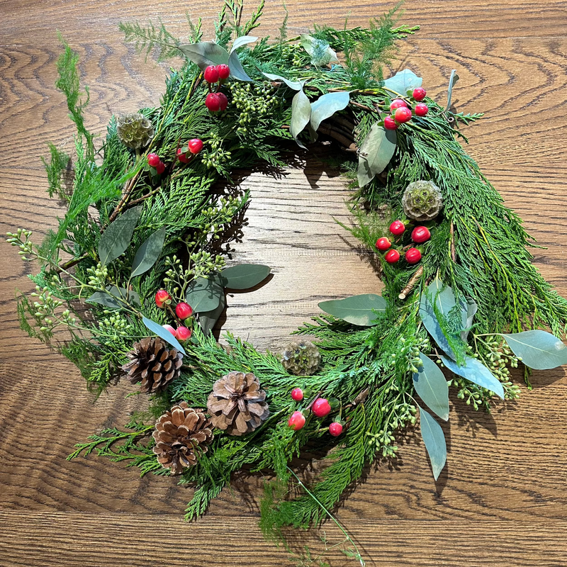 Holiday Wreath Making Class (Dec 1 @6PM)