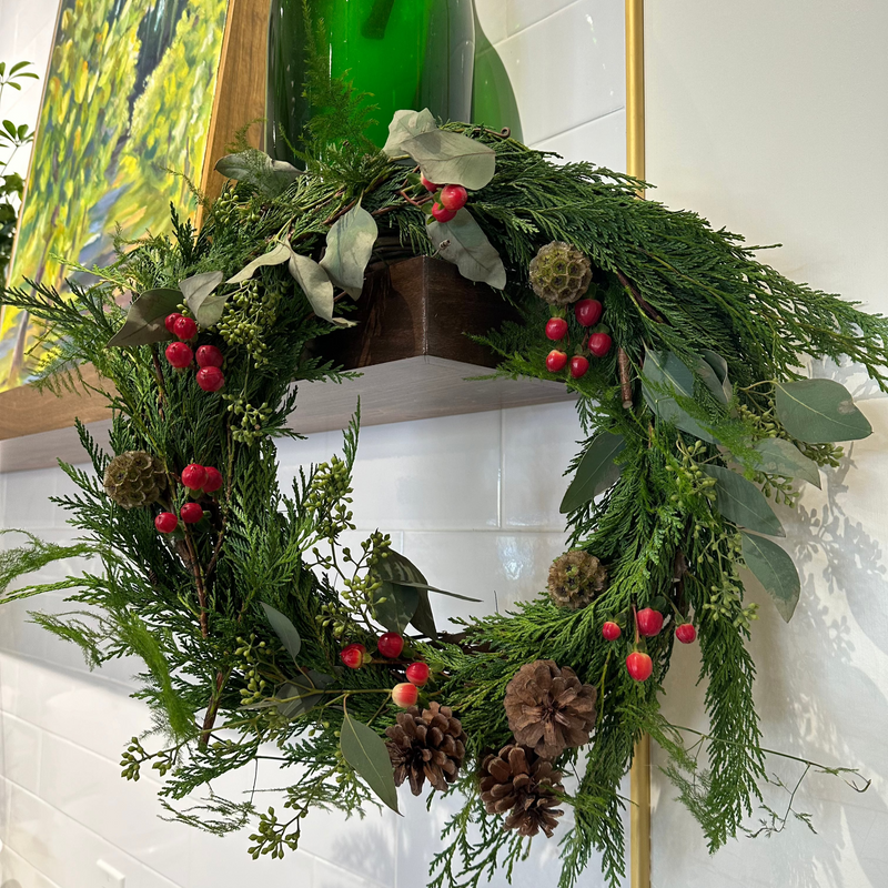 Holiday Wreath Making Class (Dec 1 @6PM)