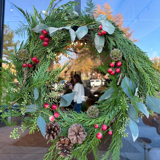 Holiday Wreath Making Class (Dec 1 @6PM)