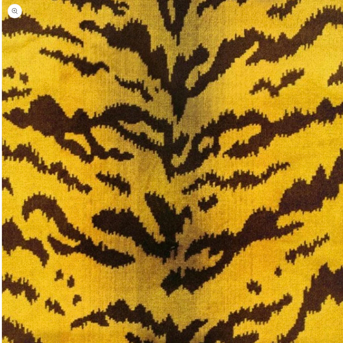 Golden-yellow Caspari guest towel with brown tree branch pattern and triple-ply paper texture