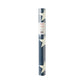 Rolled navy blue disposable table runner with cream stars, packaged with My Mind's Eye label