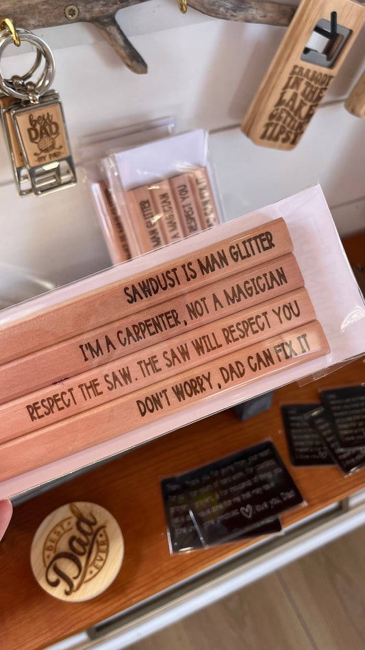 Engraved Carpenter Pencils