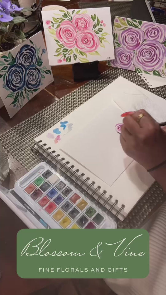 Watercolor Class - Paint Fall Greeting Cards (October 4 @11AM)