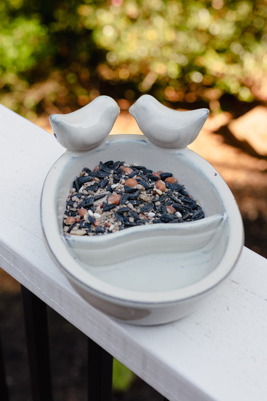 Ceramic Bird Bath/Feeder