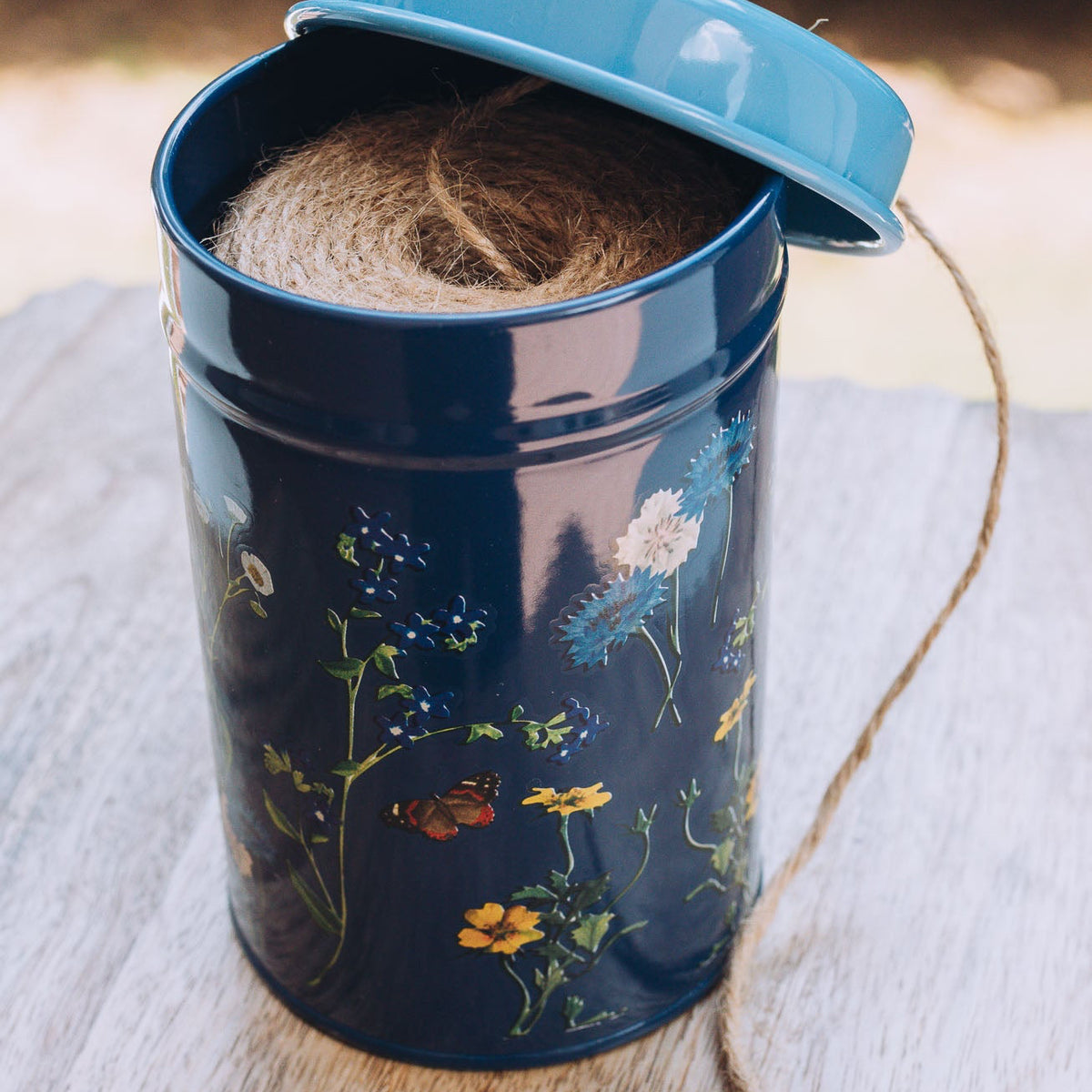 Jute Twine in a Tin